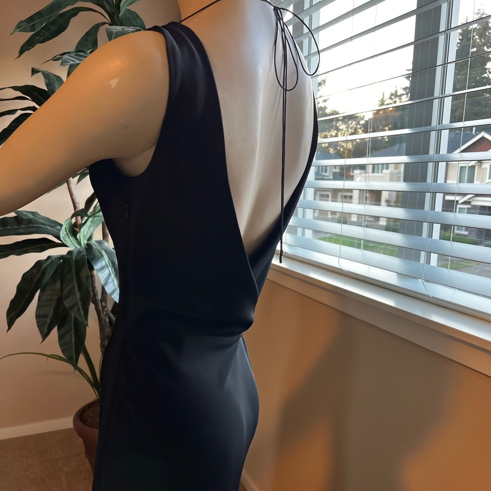 ELIE TAHARI black backless dress